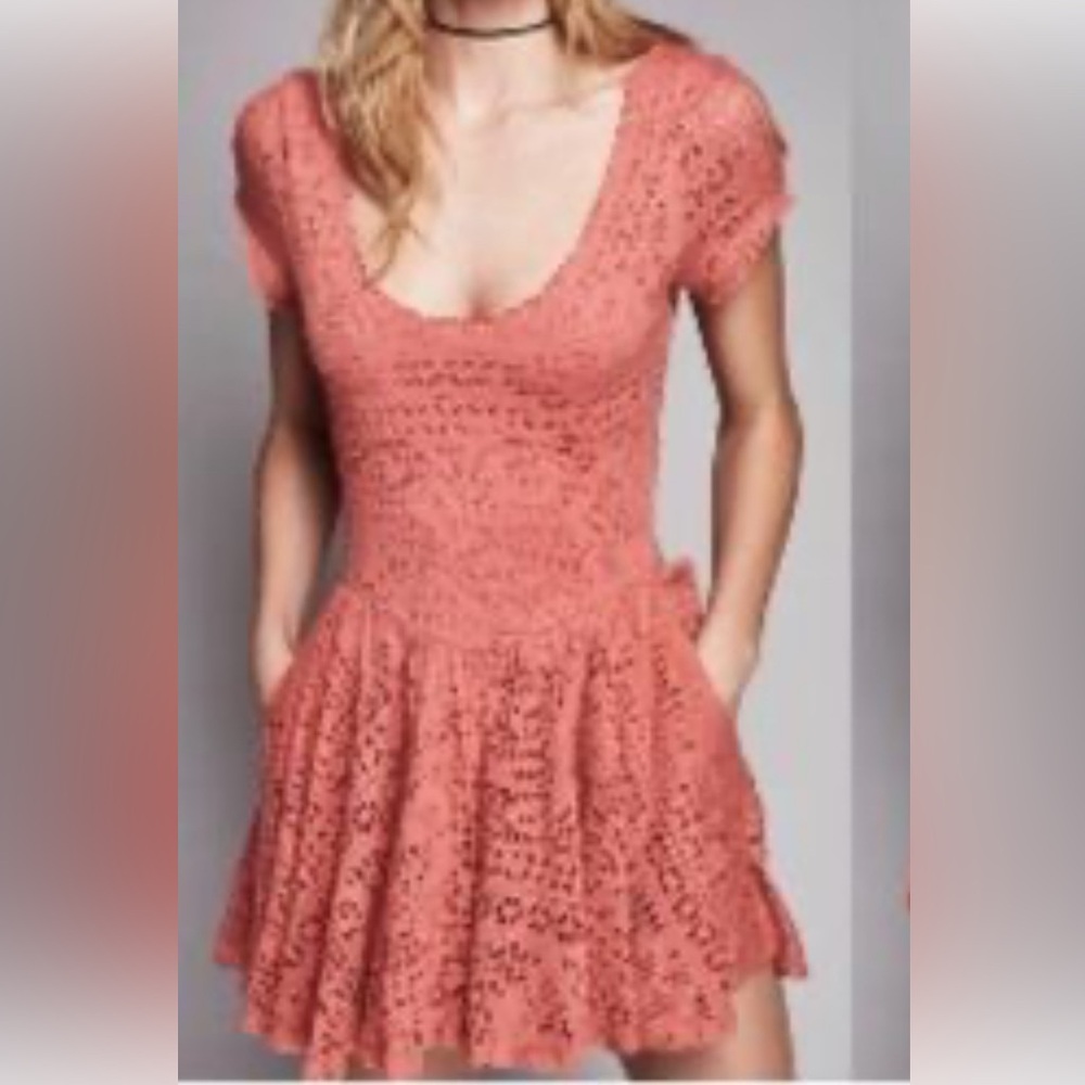 FP Elegant Lace‎ Coral romper
